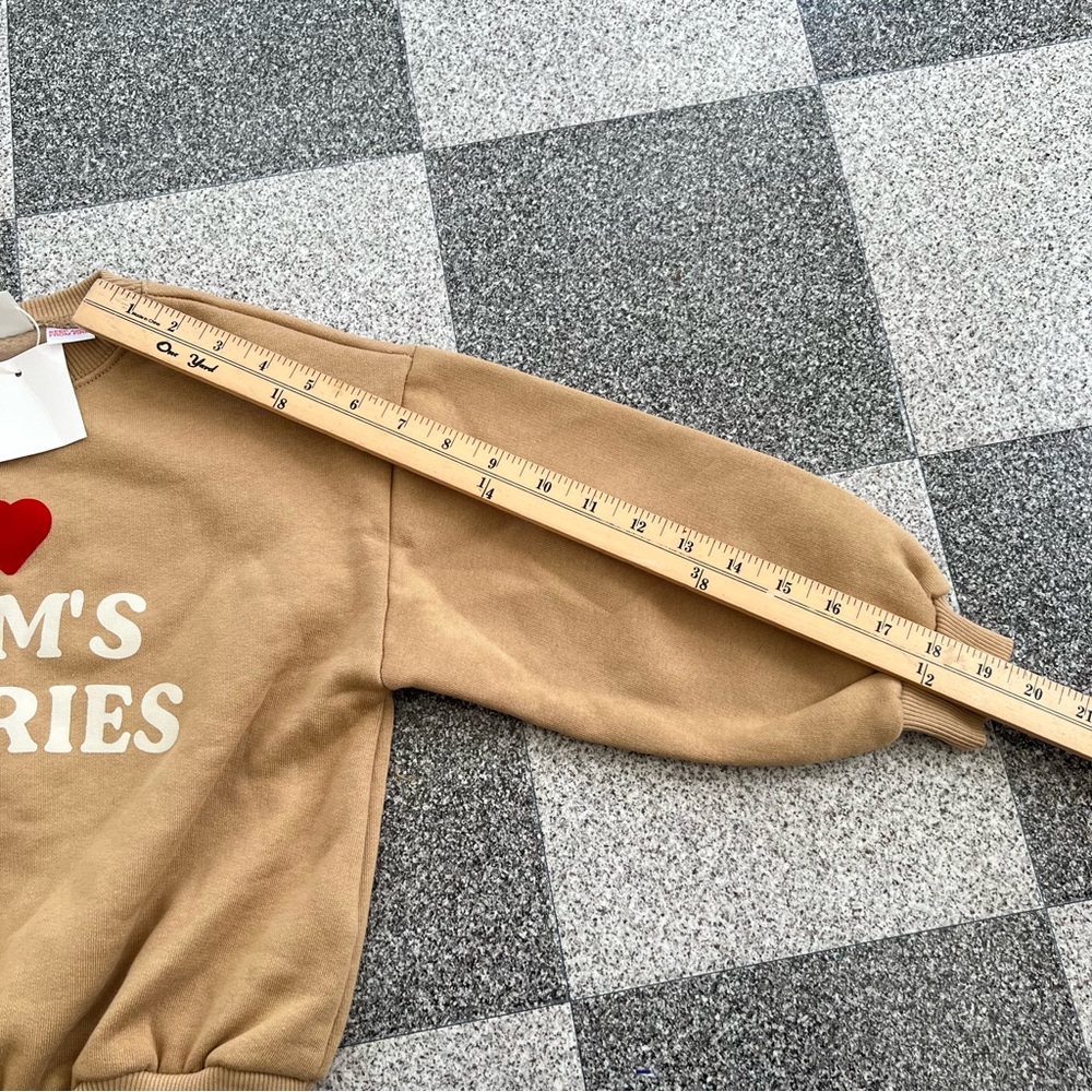 Zara Kid Sweatshirt "I Love Mum's Stories" - Size 5T - Picture 6 of 8